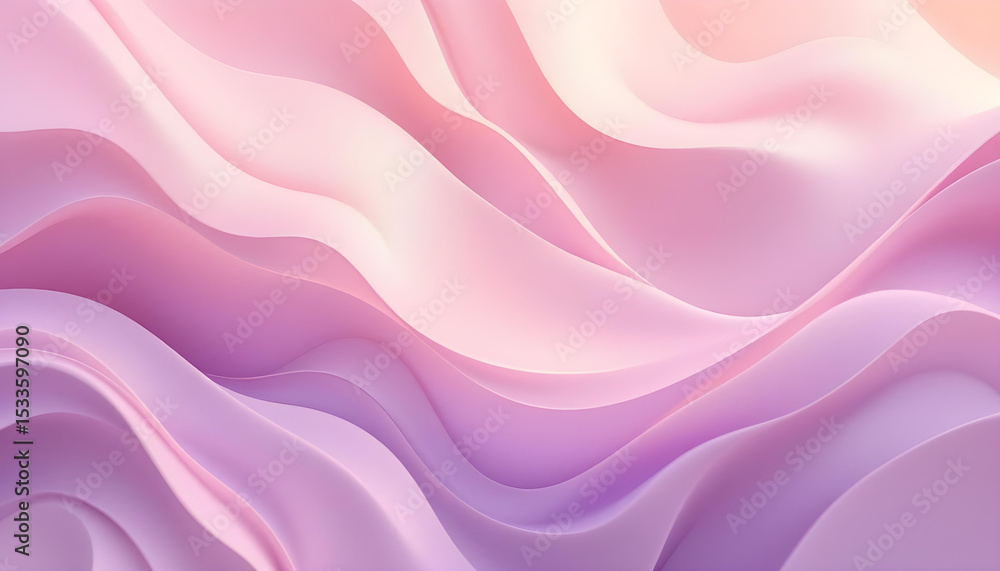 Fototapeta premium Elegant Abstract Wave Art Backgrounds in Vibrant and Pastel Color Palettes 