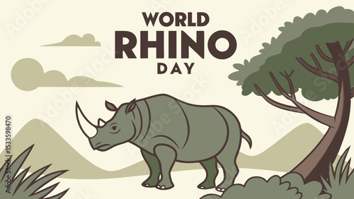 World Rhino Day Awareness post