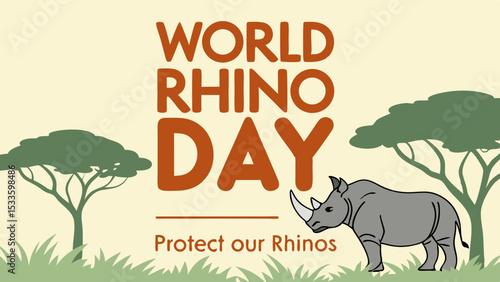 World Rhino Day Awareness post