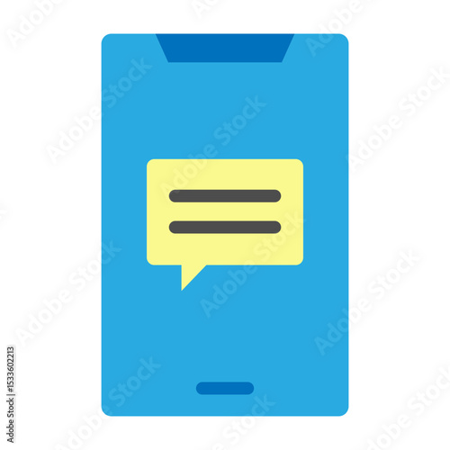 Chat App Vector Flat Icon Design