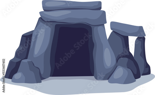 Rocky Cave Illustration

