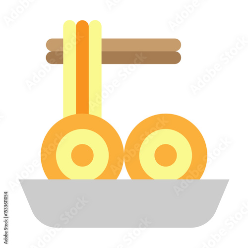 Pad Thai Vector Flat Icon Design