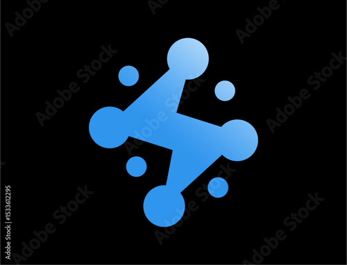Abstract network graphic design