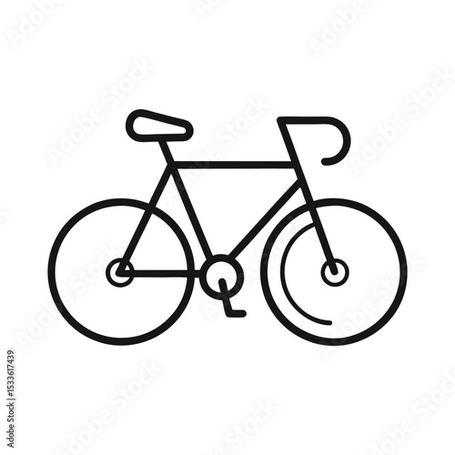 bicycle on white background