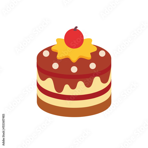 chocolate cake with cherry