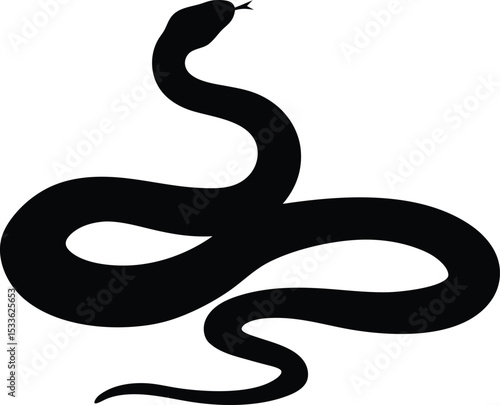 Wallpaper Mural Russell's viper snake silhouette, snake illustration, snake silhouette svg ,snake silhouette vector illustration Torontodigital.ca