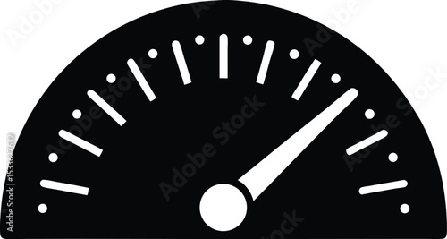 Collection of vector speedometer silhouette, Speedometer line art silhouette vector illustration