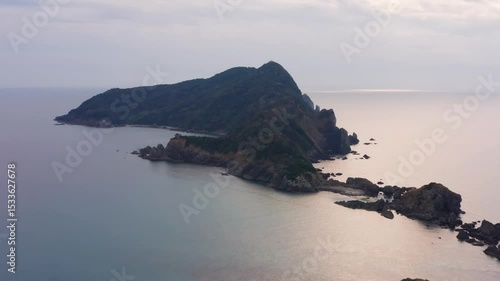Drone flight over Islands of Kagoshima Kyushu Japan