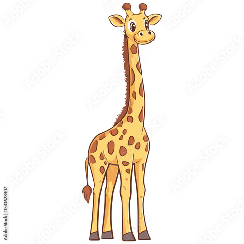 giraffe, animal, vector, transparent background, creature, isolated, zoo, long, giraffa, cute, wildlife, nature, tall, wild, neck, mammal
