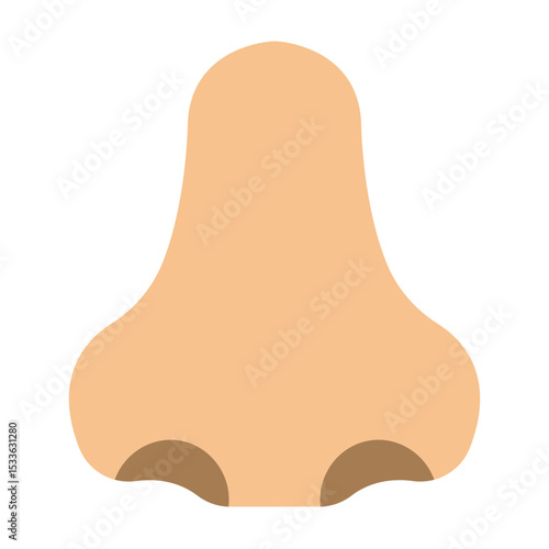 Nose Vector Flat Icon Design