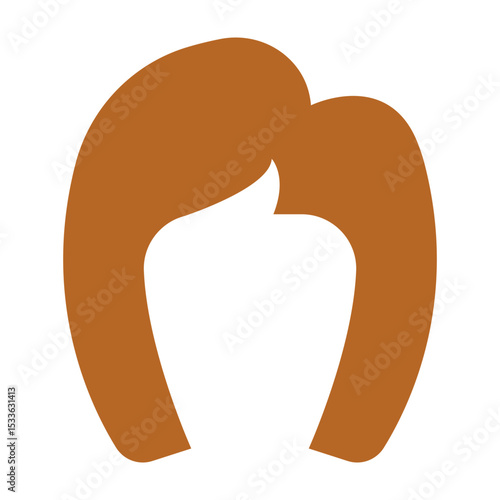 Hair Vector Flat Icon Design