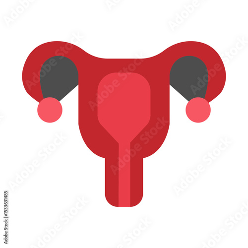 Reproductive System Vector Flat Icon Design