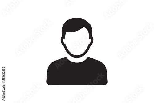 Father Icon silhouette vector with white background