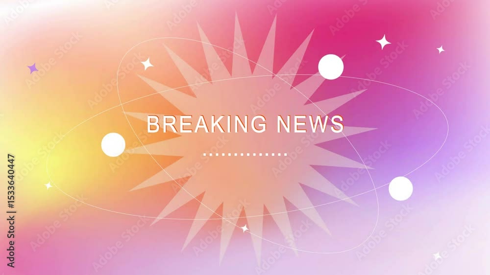Breaking news animation. Breaking news template. breaking news Studio Background for news report and breaking newsflash on world live report.
Breaking news animation. Breaking news template. breaking news Studio Background for news report and breaking newsflash on world live report.