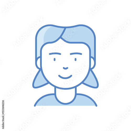 Female Child Icon vector