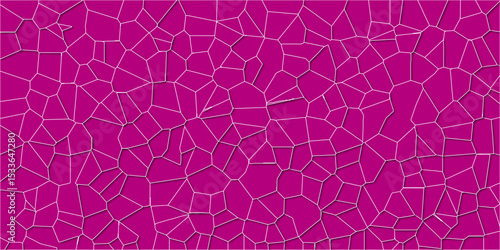Cracked segments forming visually pleasing disorder

