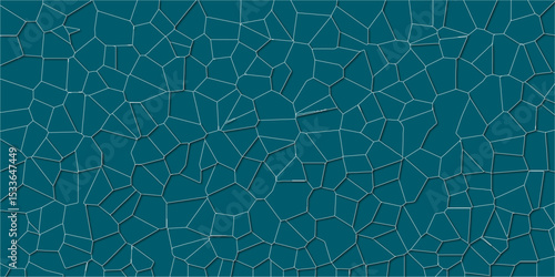 Cracked segments forming visually pleasing disorder


