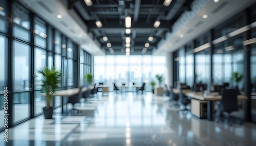 Wallpaper Mural "Blurred Modern Office Interior Background for Corporate Designs, Presentations, and Website Mockups" Torontodigital.ca