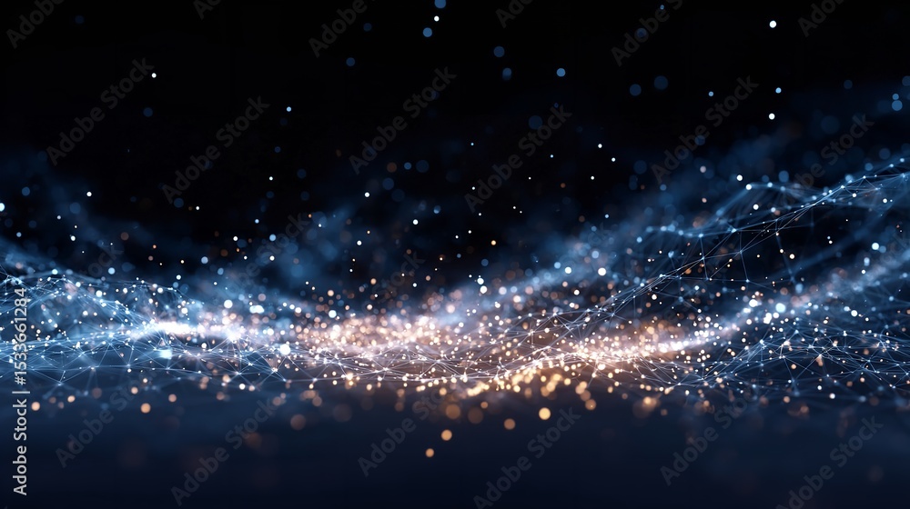 Obraz premium Abstract Mesh Line and Point