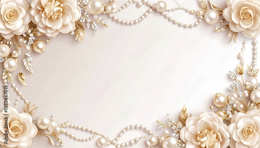 Naklejka premium Elegant floral arrangement wedding venue decorative background soft lighting close-up romantic aesthetic