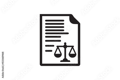 Court Order silhouette vector with white background