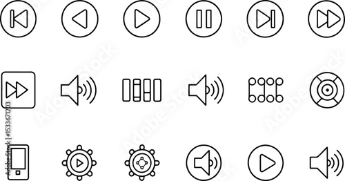 music player icon set with play  pause  next  prev (1).eps