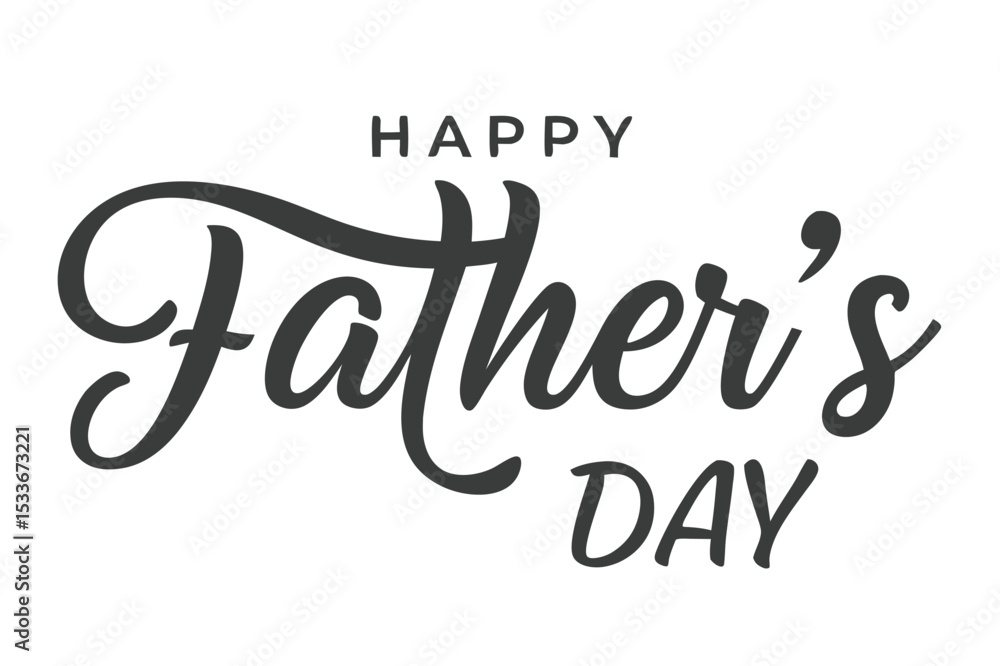 Happy fathers day. Lettering. Holiday calligraphy text. Happy Fathers Day lettering Happy fathers day. Lettering. Holiday calligraphy text. Happy Fathers Day lettering
