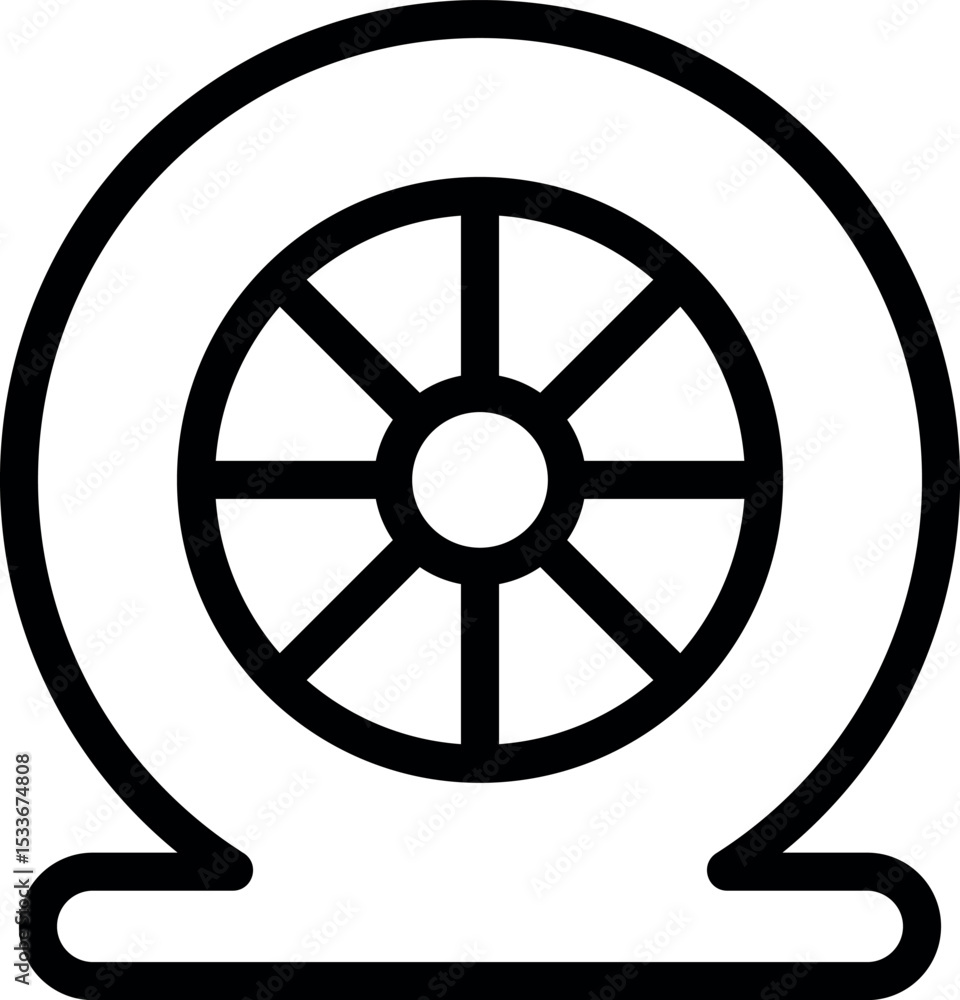 Fototapeta premium Tire icon vector templates Art & Illustration