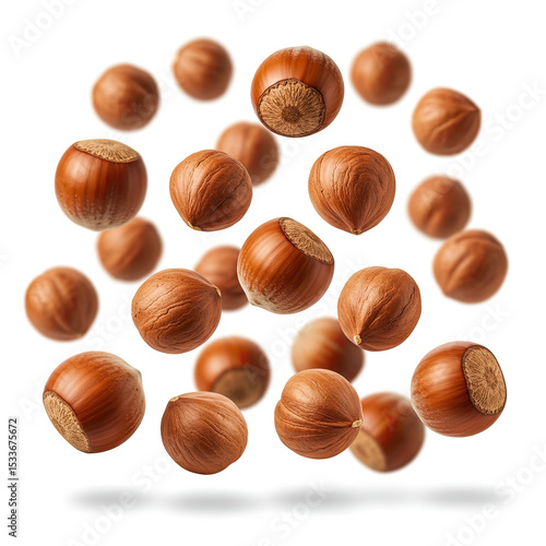 Wallpaper Mural hazelnuts isolated on white background Torontodigital.ca