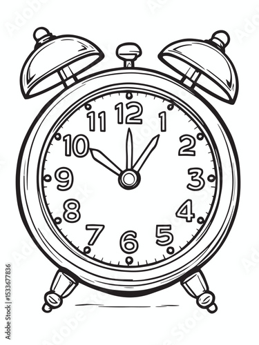 classic retro alarm clock .eps