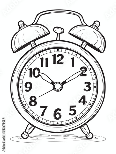 classic retro alarm clock .eps