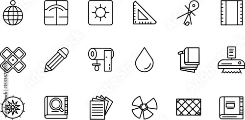 printing  icon set  digital and offset  linear ico (1).eps