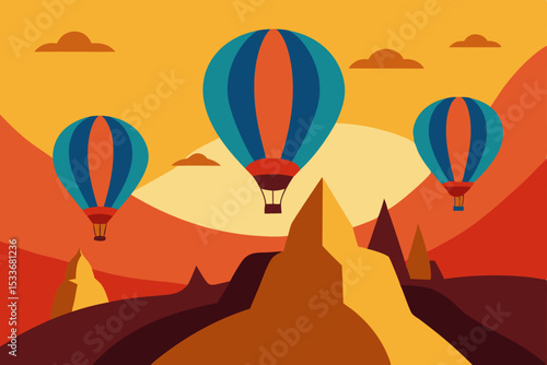 Sunset Hot Air Balloon Adventure A Serene Mountaintop Escape