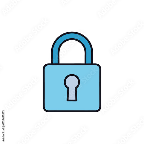 Lock Icon (white background)