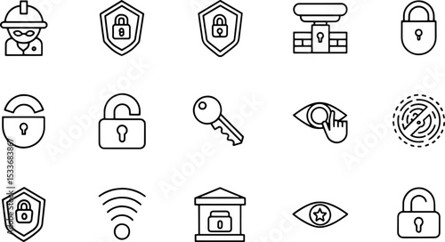 security web icons in line style  guard  cyber sec (1).eps