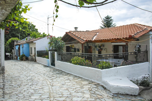 The historical Village of Ampelakia, Larissa, Greece