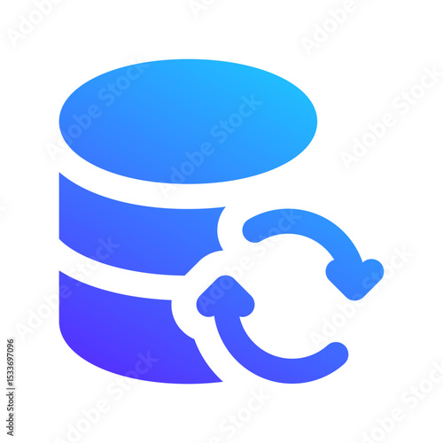 data sync gradient fill icon