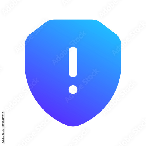 security alerts gradient fill icon