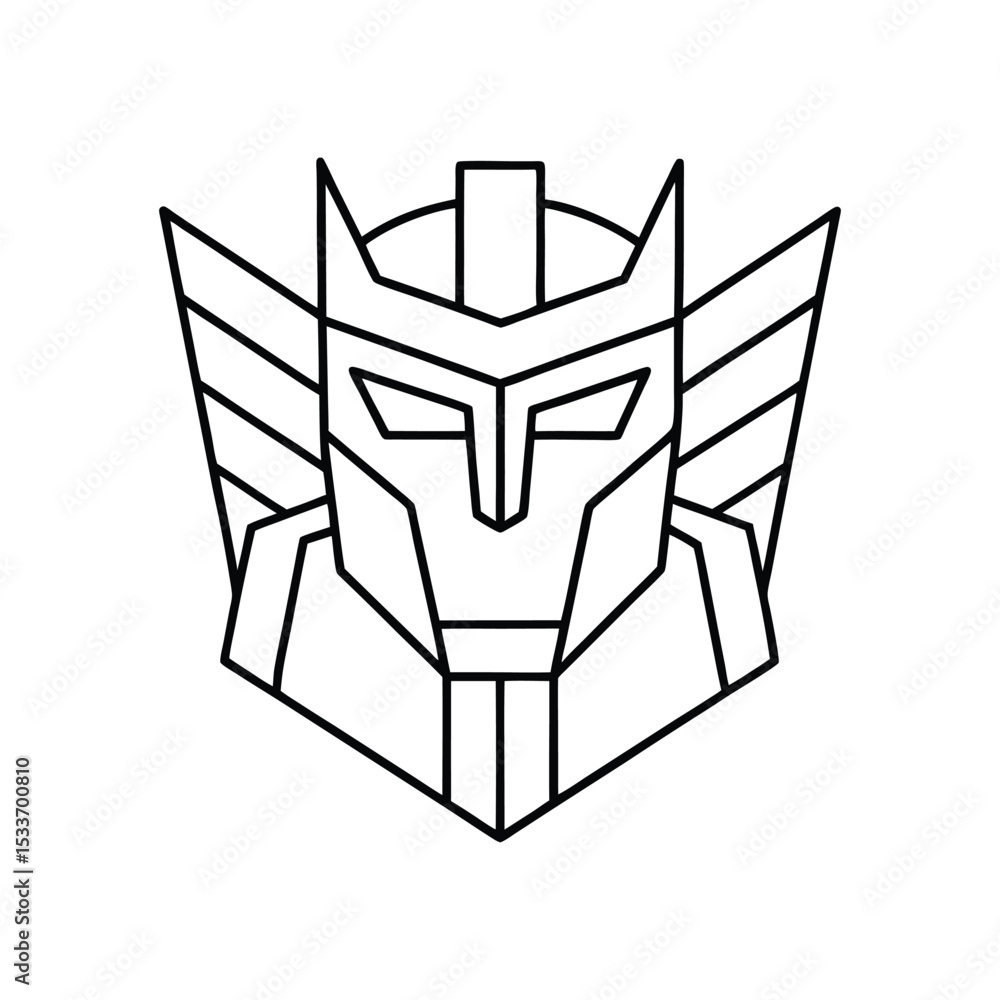 transformers line art on white background transformers line art on white background