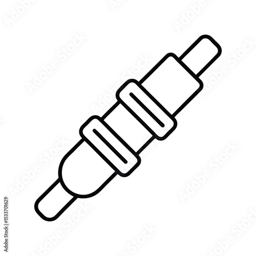 fuses line art on white background