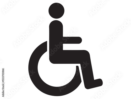  HANDICAP ICON SILHOUETTE