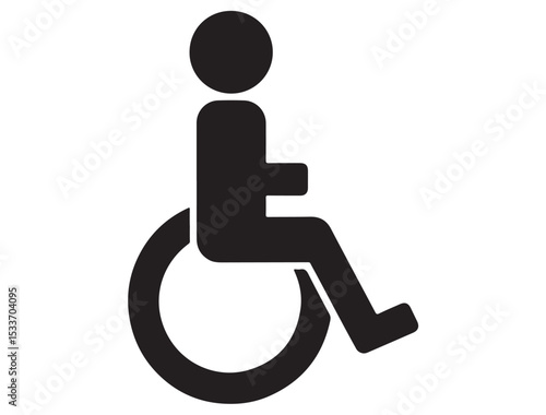  HANDICAP ICON SILHOUETTE
