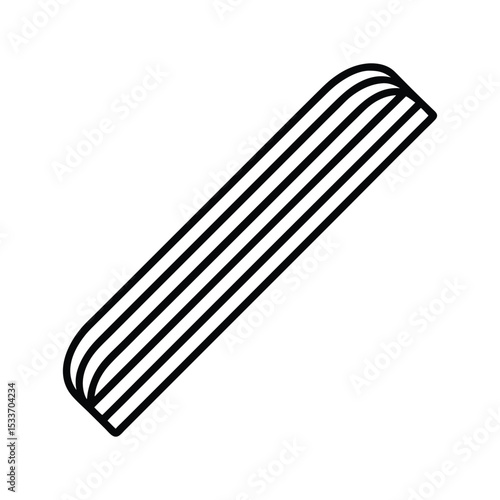 nickel strips line art on white background