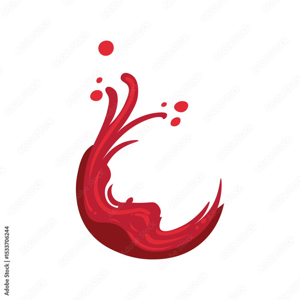 Fototapeta premium Wine Splash