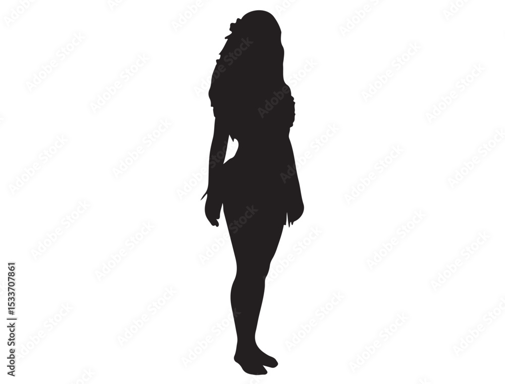 HAWAIIAN GIRL SILHOUETTE HAWAIIAN GIRL SILHOUETTE