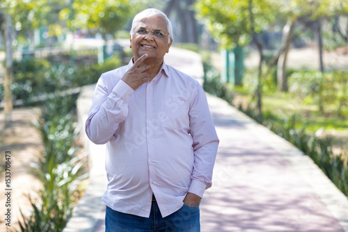 Photography Happy senior man at park