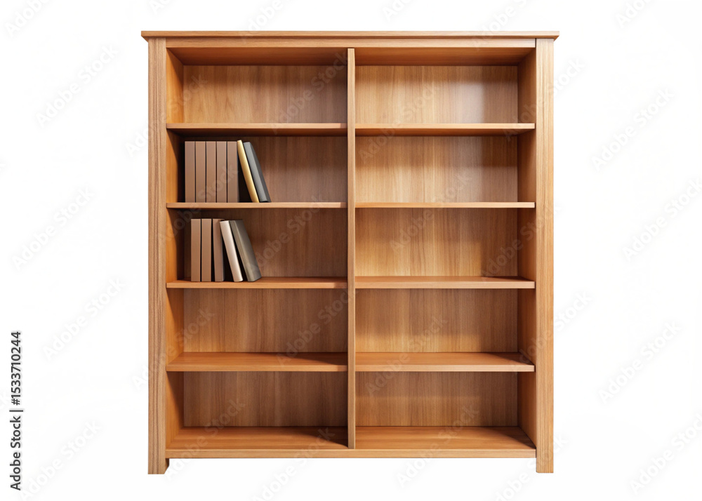 wooden Bookshelf isolated on white background
wooden Bookshelf isolated on white background
