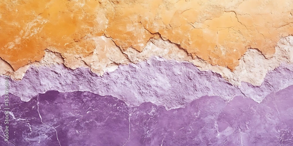 Naklejka premium Stunning Abstract Texture Purple and Orange Hues for Backgrounds and Designs