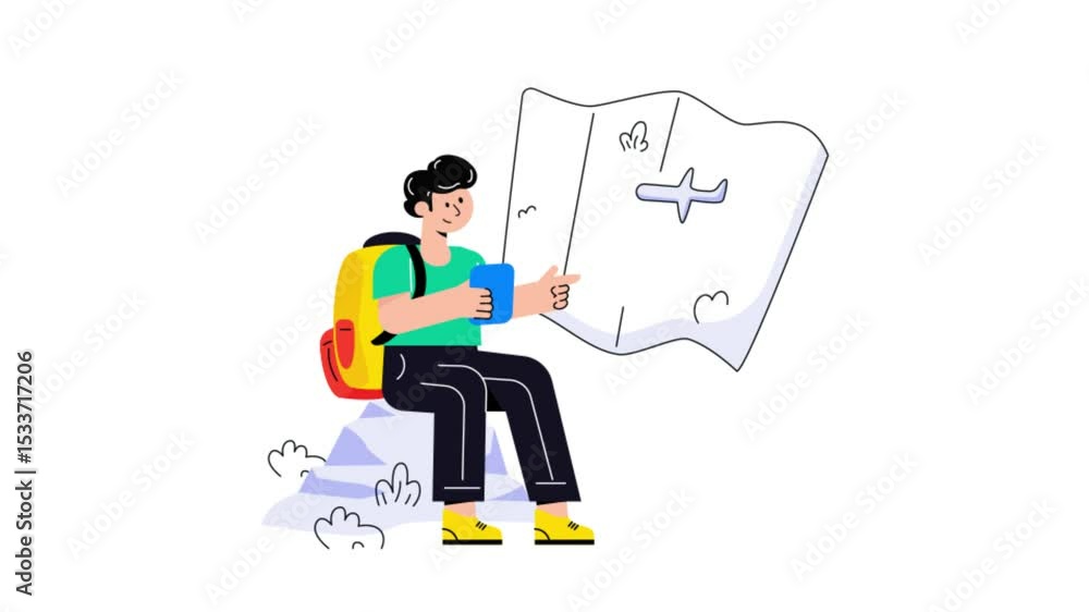 Travel Location 2D Flat Animations. Travel Location 2D Flat Animations.