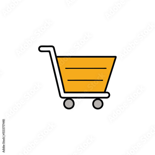 Shopping Cart Icon (white background)